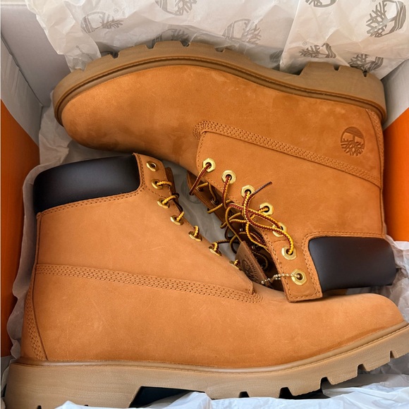 Timberland Wheat/Chocolate Nubuck Men's Lace-Up Work Boots